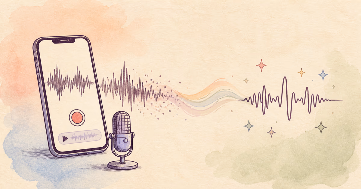 Clean iPhone Voice Memos Audio